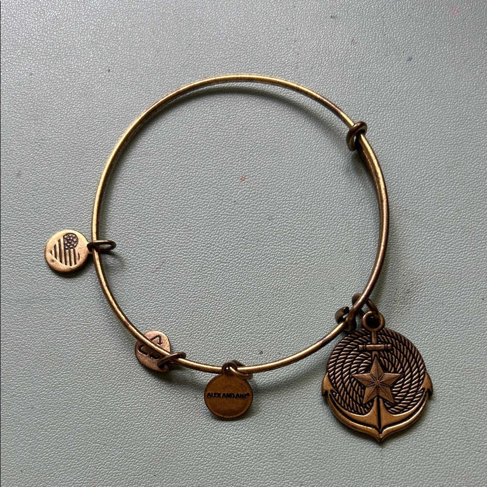 Alex and Ani Gold Charm Bracelet